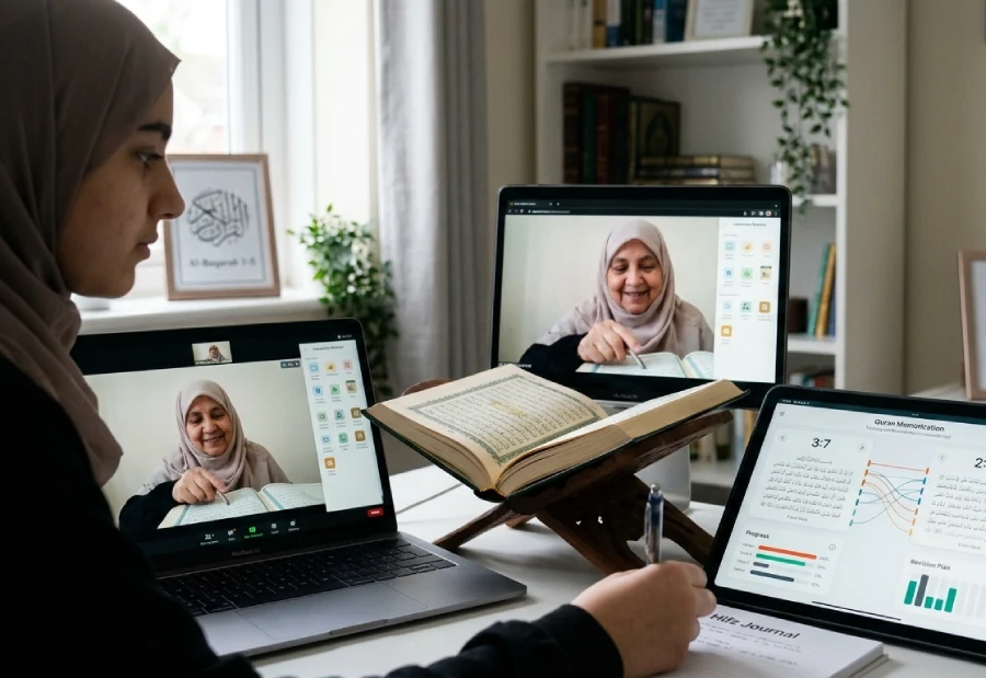 programme morize quran online