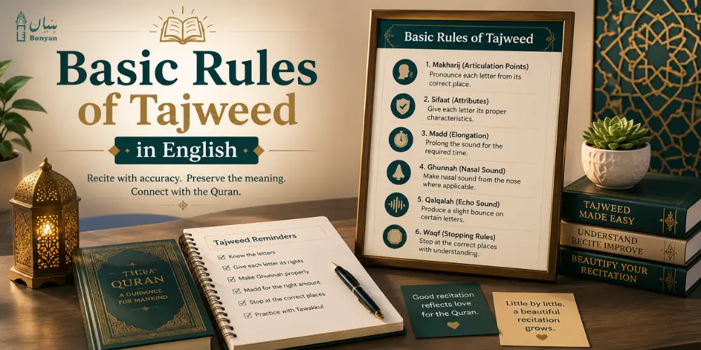 Basic Rules of Tajweed in English