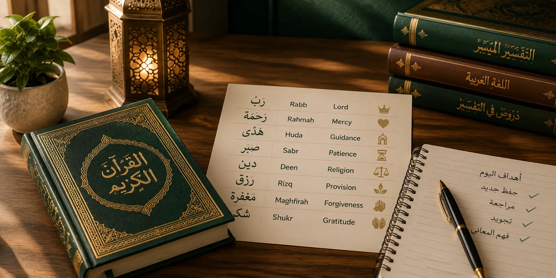 Words from quran with meaning